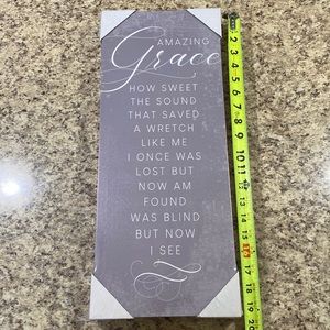 Amazing Grace canvas 8x20x1.5”